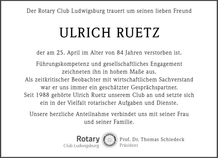 1621634(1-1)/Clubsekretariat Rotary Club Ludwigsbu