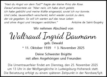 1652837(1-1)/Concordia Vermittlung von Traueranzei